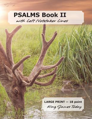Download Psalms Book II with Left Notetaker Lines: Large Print - 18 Point, King James Today - Paula Nafziger file in ePub