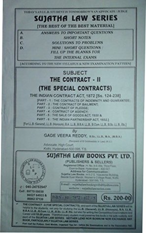 Read online Sujatha Publication's Contract II (The Special Contracts),1872 For B.S.L & L.L.B by Gade Veera Reddy - Gade Veera Reddy | ePub