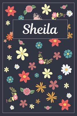 Read online Sheila: Lined Writing Notebook with Personalized Name 120 Pages 6x9 Flowers -  file in ePub