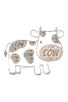 Read Online Cow: Notebook, Journal Dot grid, Dotted, Dot 120 Pages DIN A5 (6x9 inches) Notes, Drawings, Planer, Diary, Organization Word Cloud Present - Word Cloud Designs Notebooks file in PDF
